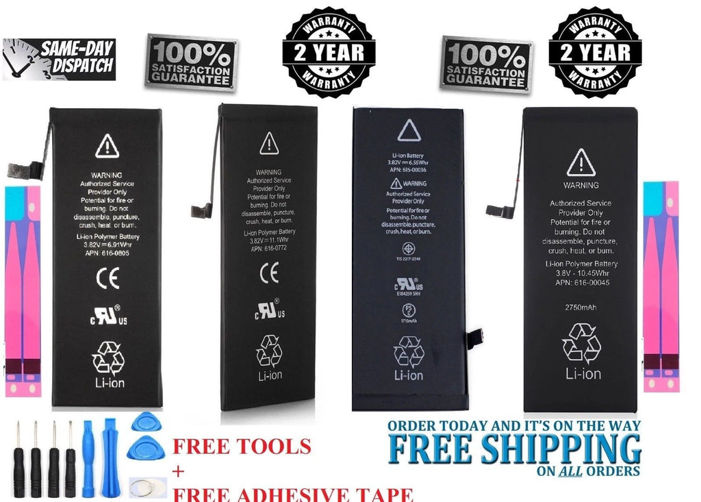 Replacement Internal Battery For iPhone 6 7 8 11 12 13 14 15 16 Pro X Plus Tools