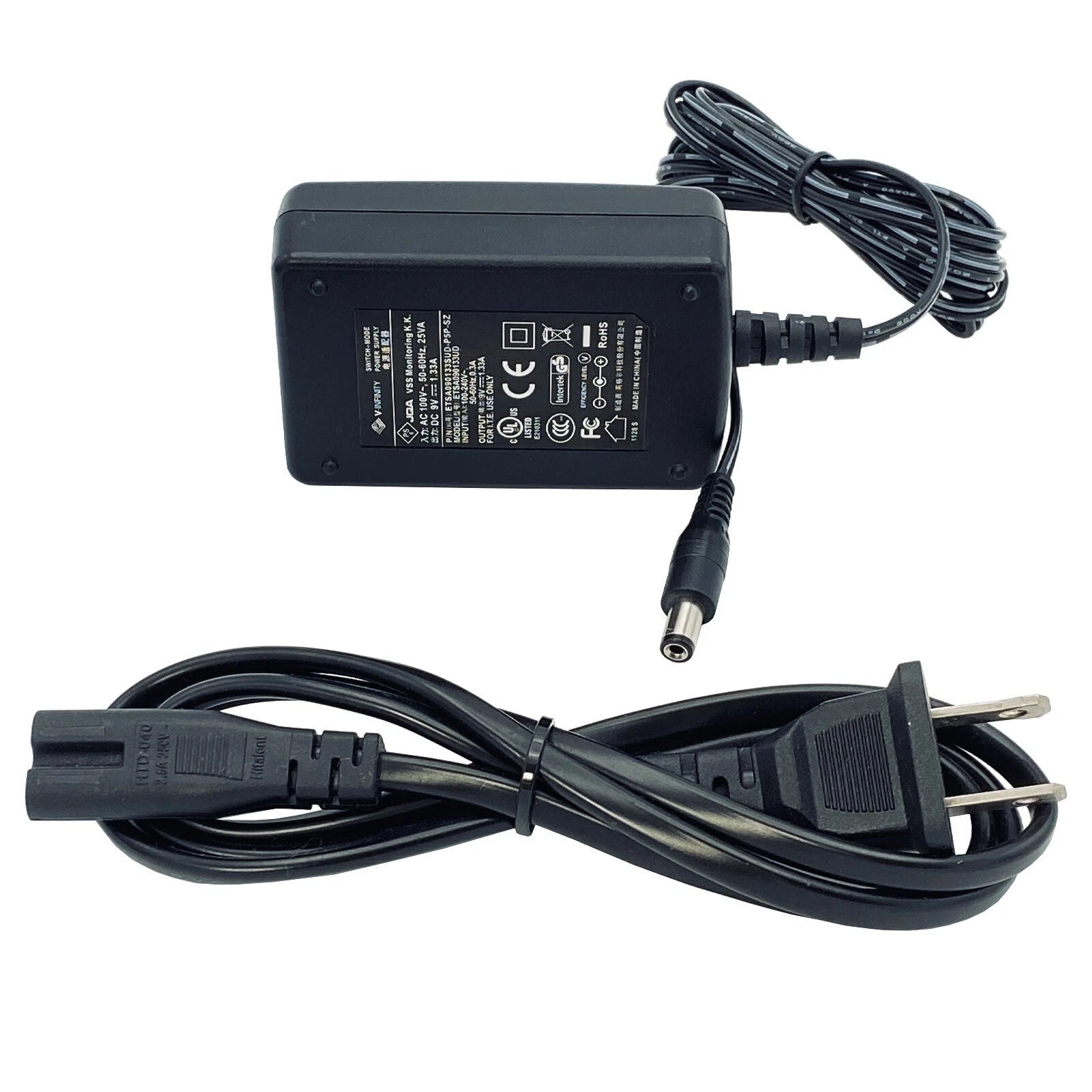 NEW Original V-INFINITY Switching Power Supply ETSA090133UD Adapter 9V 1.33A 12W