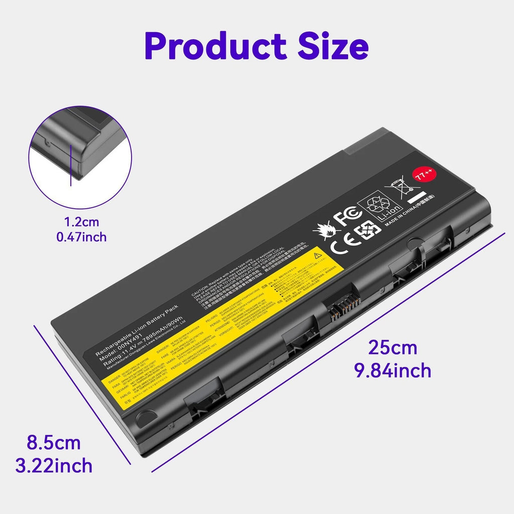 ??77+ 00NY491 Battery For Lenovo ThinkPad P50 P51 P52 00NY490 00NY492 SB10H45078