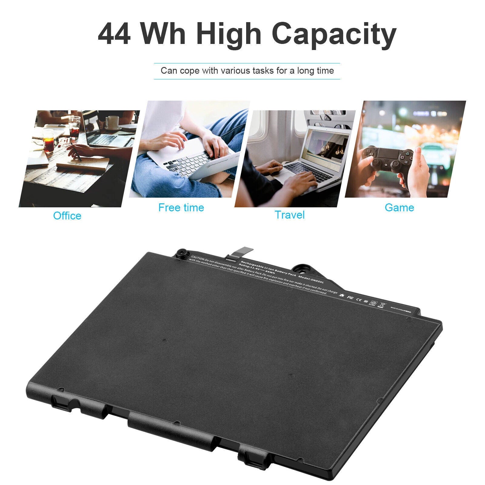 SN03XL Battery for HP EliteBook 820 G3 725 G3 800514-001 HSTNN-DB6V 44Wh ST03XL