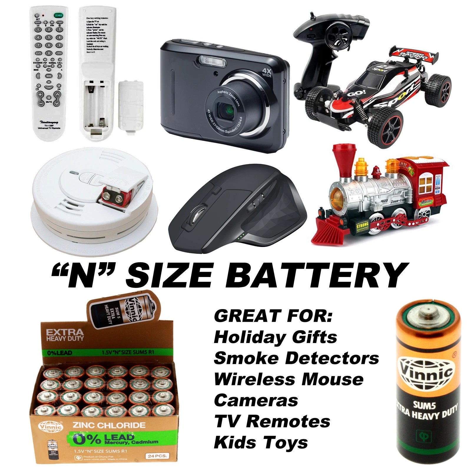 CHEAP 24pc N Size Batteries For Smoke Alarms, Sensors, Invisible Fence, Keypads