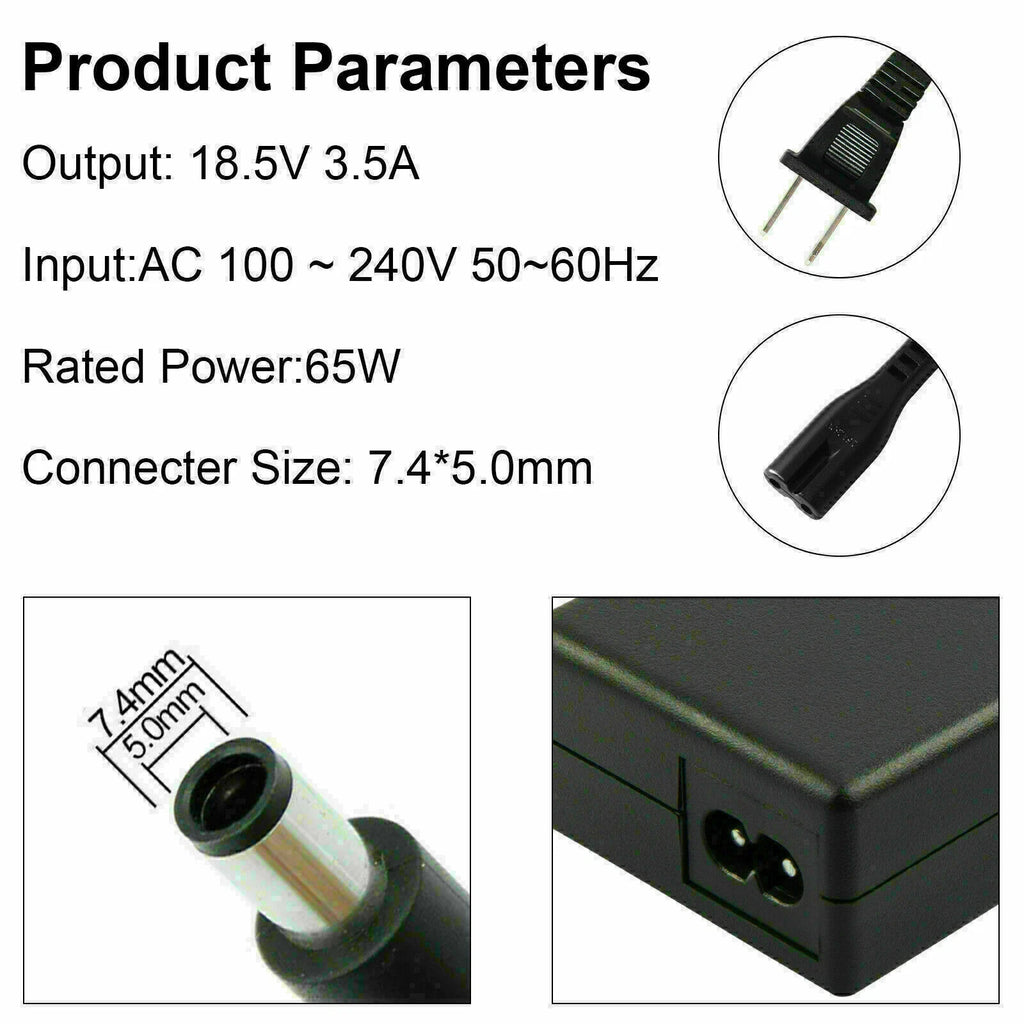 For HP Thin Client T520 T610 T620 AC Adapter Charger Power Supply Cord 65W 18.5V