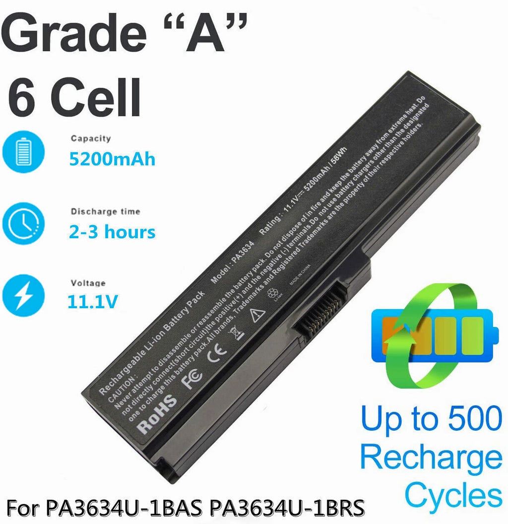 Battery for PA3634U Toshiba Satellite C640D C650 C655 L645 L655 L700 L730 L750