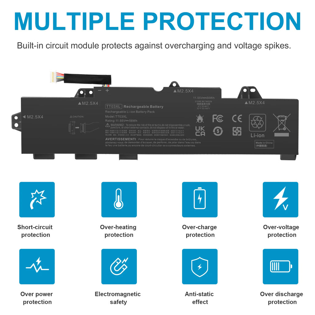 ?933322-855 TT03XL Battery For HP EliteBook 755 850 G5 ZBook 15U G536 G541 G5