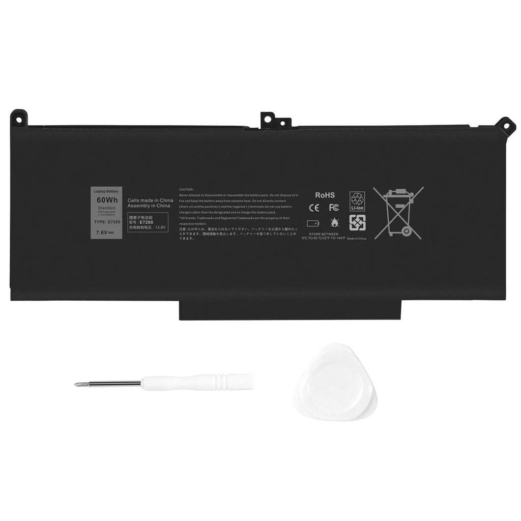 ??LOT 1-30x F3YGT Battery For Dell Latitude 12 13 14 E7280 E7480 7480 7490 DM3WC