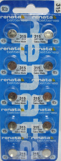 10 Renata 315 Watch and Calculator Batteries