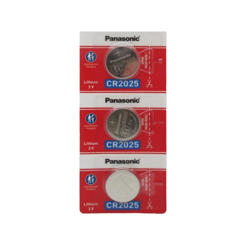 3x Fresh PANASONIC CR 2025 CR2025 ECR2025 LITHIUM COIN CELL Battery