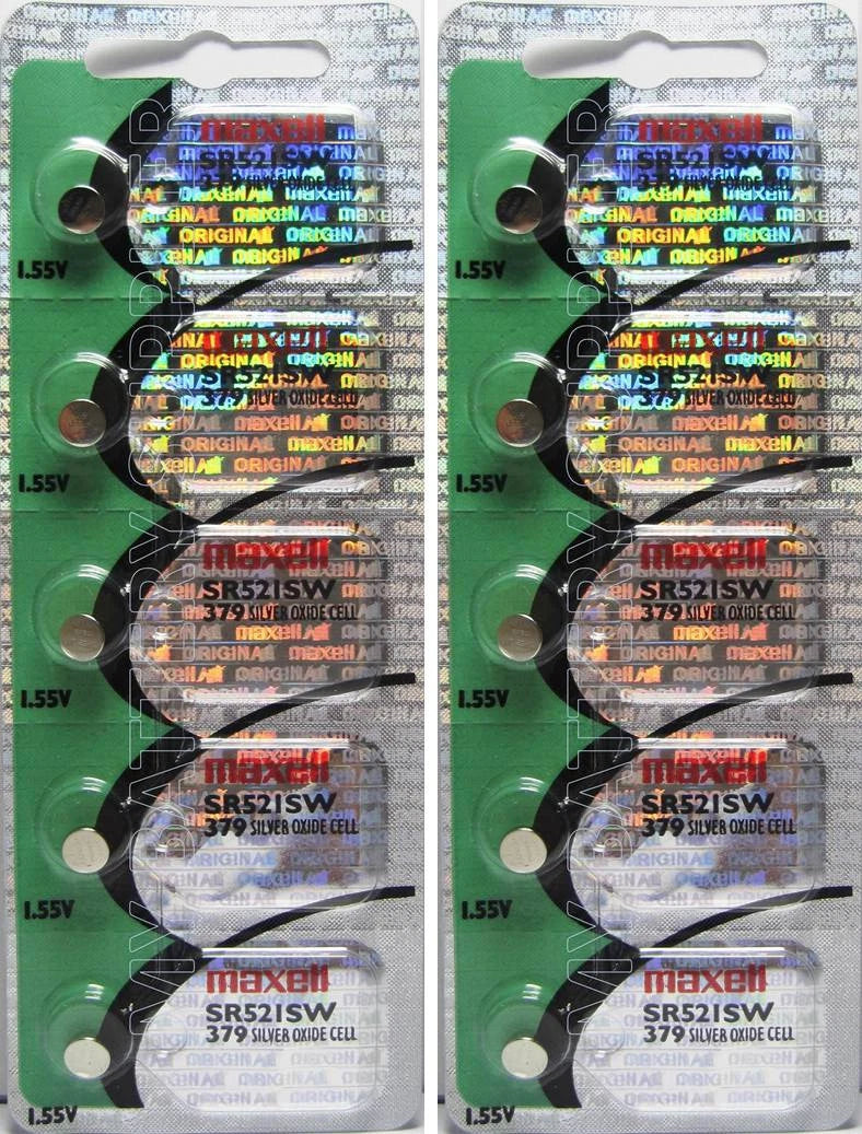 379 Battery Replacement Watch Batteries Equivalent Maxell x 10