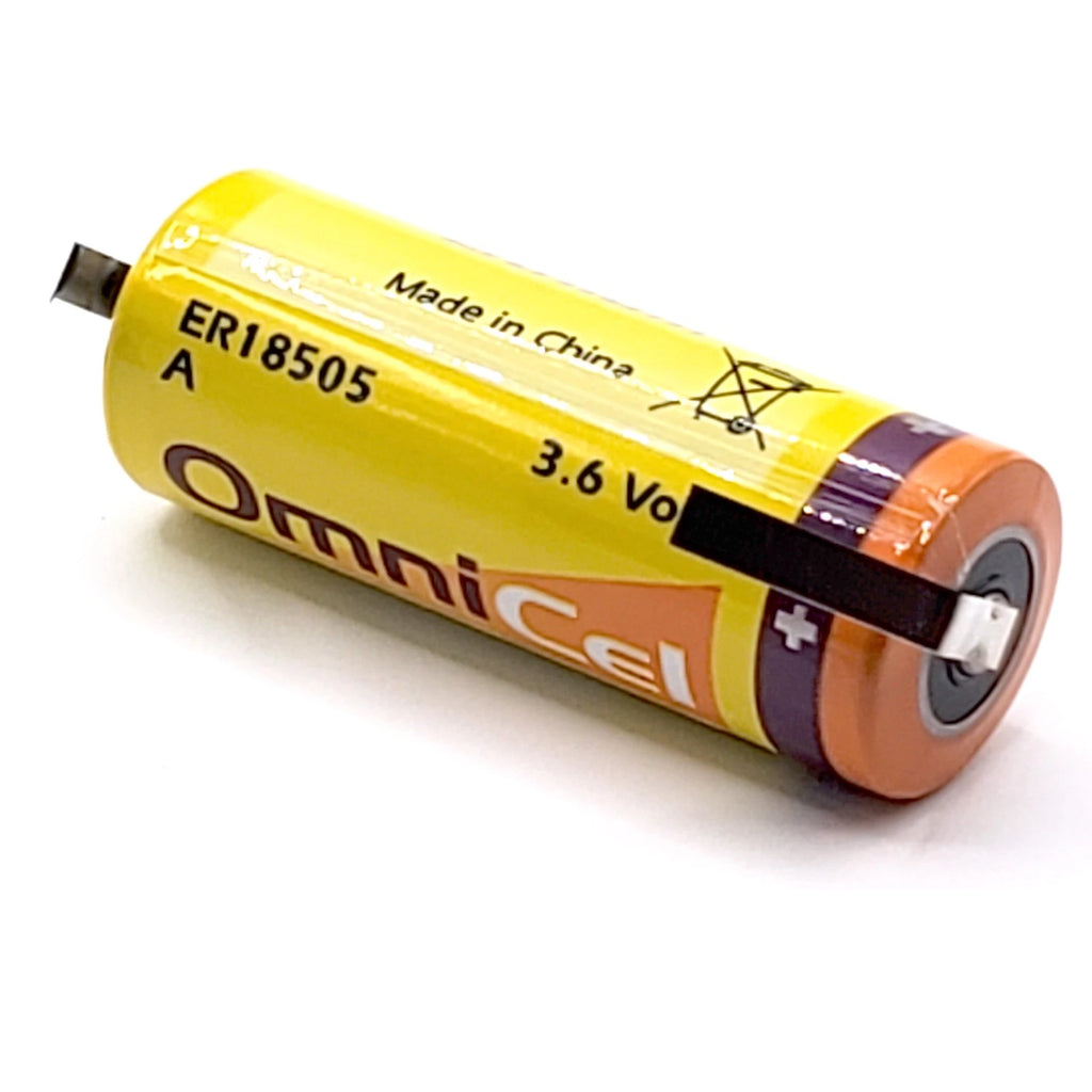 Omnicel ER18505 3.6V 3.8Ah Sz A Lithium Battery Tabs Tracking AMR
