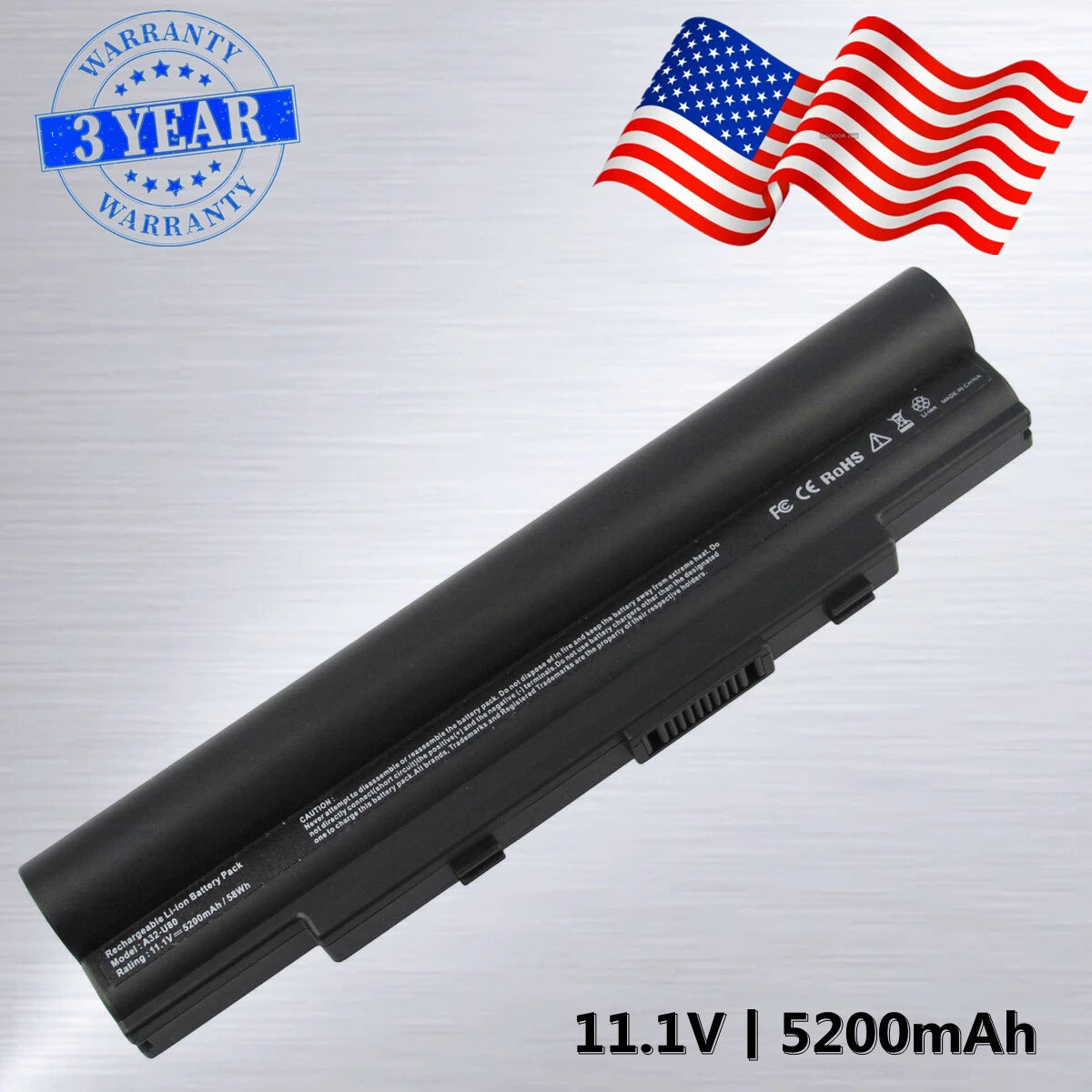 A32-U80 A31-U80 A32-U50 Battery for Asus U20A-B2 U50A U50F U50V U80A U89V 58Wh