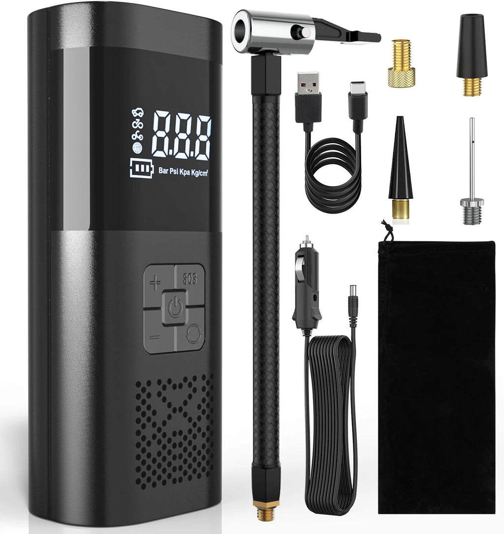 Electric Car Tire Pump Inflator Auto Air Compressor Digital Portable 150PSI 12V