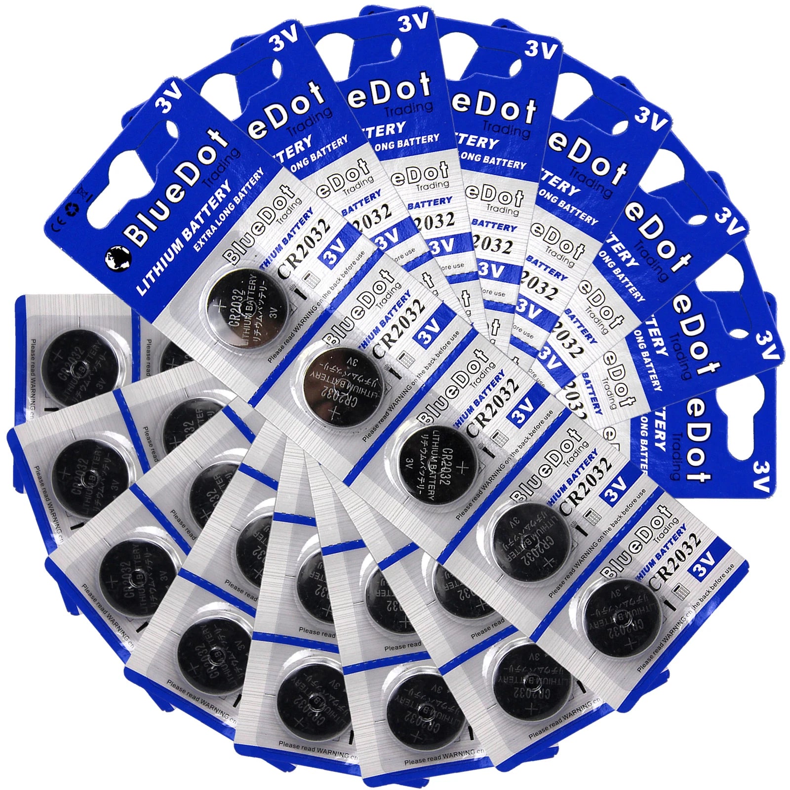 40 CR2032 DL2032 ECR2032 5004LC 3 Volt Lithium Button Cell Battery USAShip