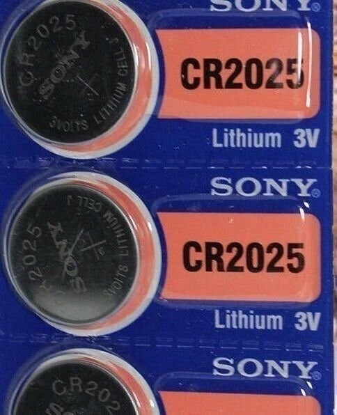 **FRESHLY NEW** 5x SONY CR2025 Lithium Battery 3V Exp 2028+ Pack 5 pcs Coin Cell