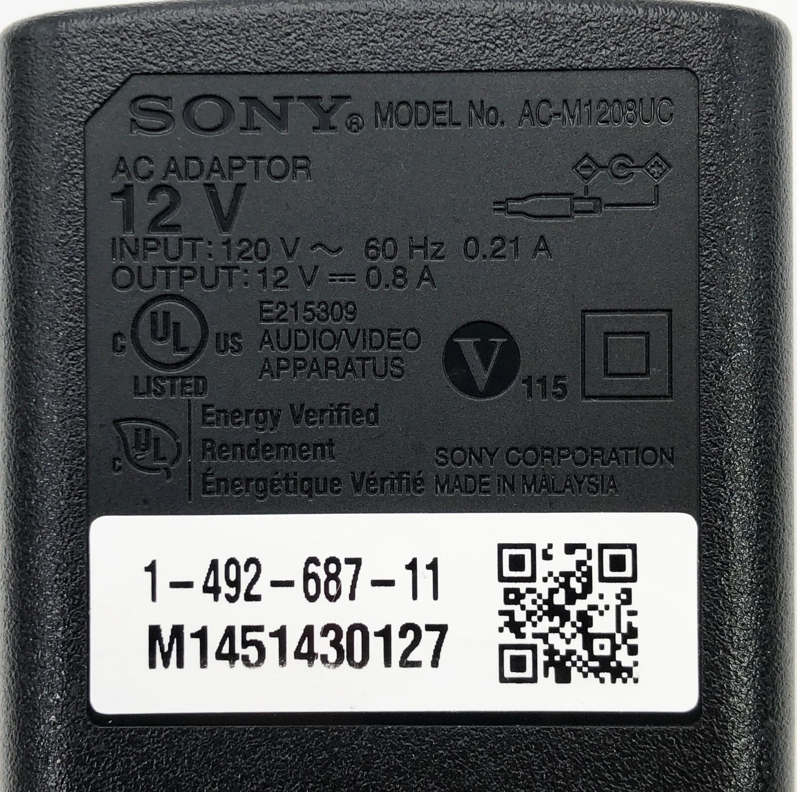 NEW Genuine Sony AC Power Adapter for BDP-BX350 BDP-BX370 BDP-BX520 Media Player