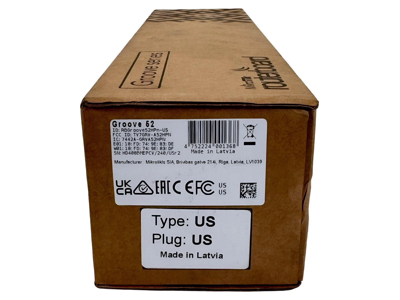 NEW MikroTik Groove 52 HPn 2.4/5GHz RouterBOARD Backbone/CPE Wireless