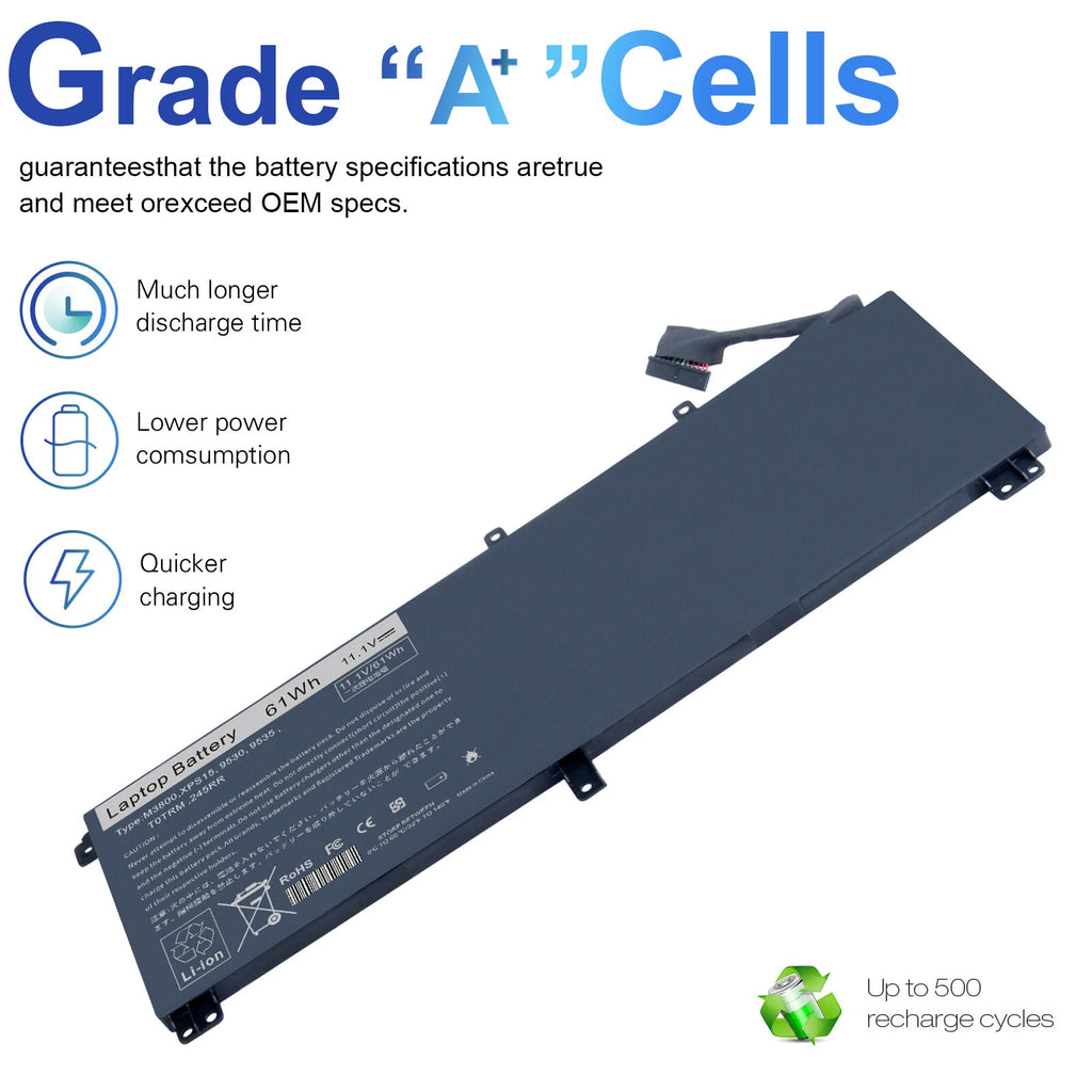 ?T0TRM Battery For Dell XPS 15 9530 Precision M3800 T0TRM TOTRM H76MV 7D1WJ