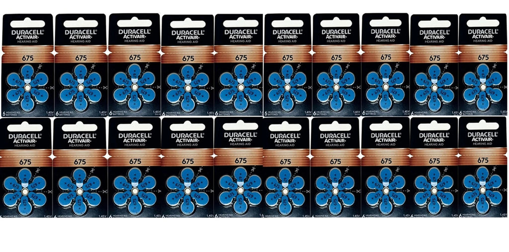 Duracell Size 675 Hearing aid batteries 12 to 120 Batteries
