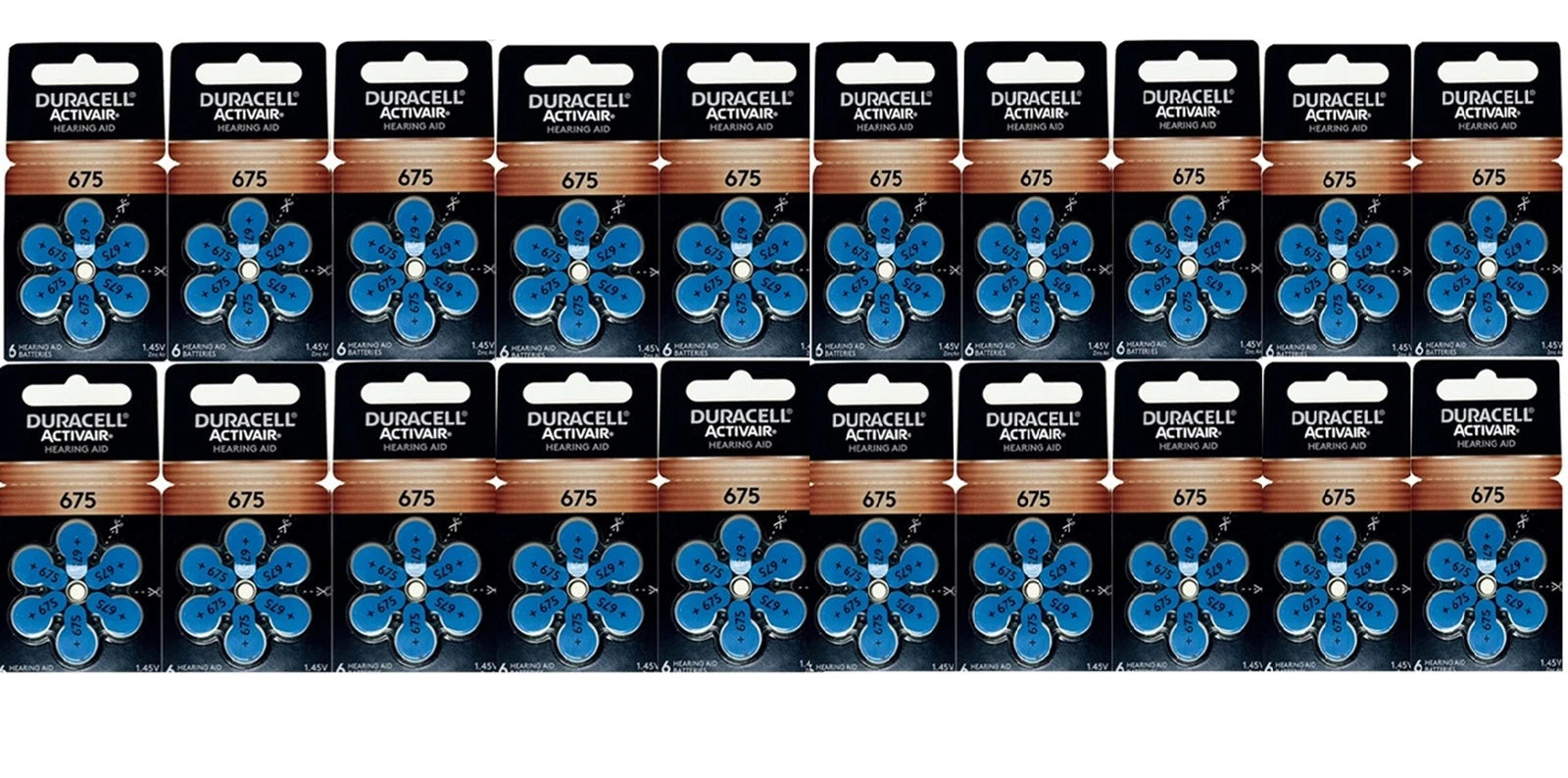 Duracell Size 675 Hearing aid batteries 12 to 120 Batteries