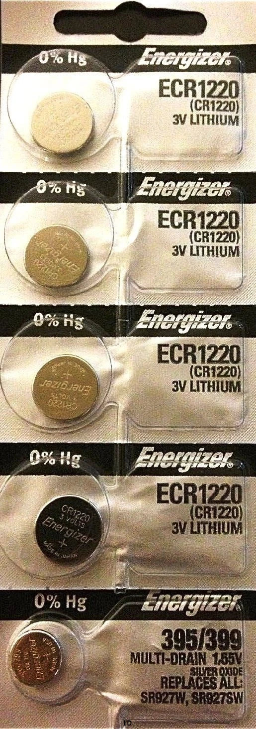 Energizer ECR1220 CR1220 DL1220 Lithium 3V Battery Brand New Authorized Seller