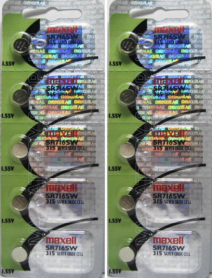 Maxell 315 Pack of 10 Batteries