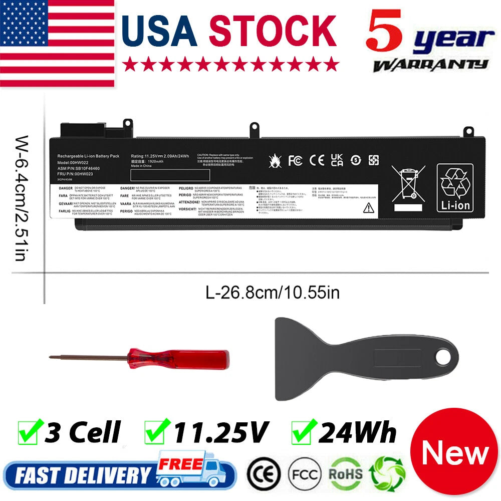 00HW022 00HW023 Battery For Lenovo ThinkPad T460s T470s 00HW036 SB10F46460