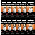 12 Pcs Duracell 2450 CR2450 DL2450 3V Lithium Coin Cell Battery
