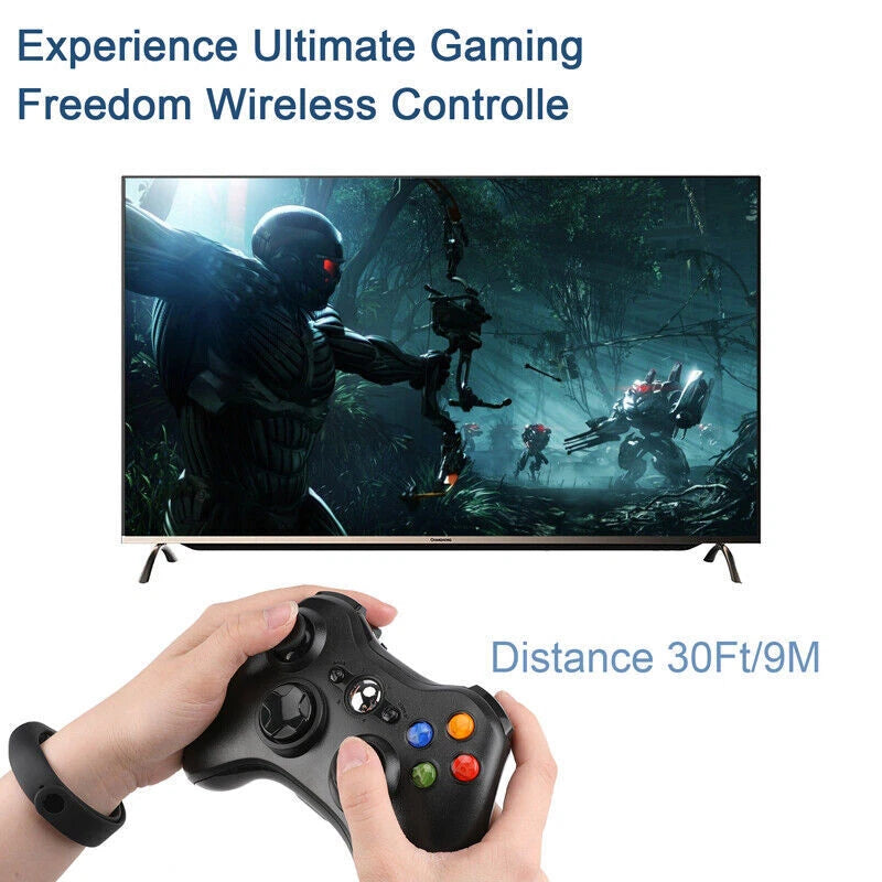 Wireless Game Controller Gamepad for Microsoft XBOX 360 & PC Windows 10 8 7