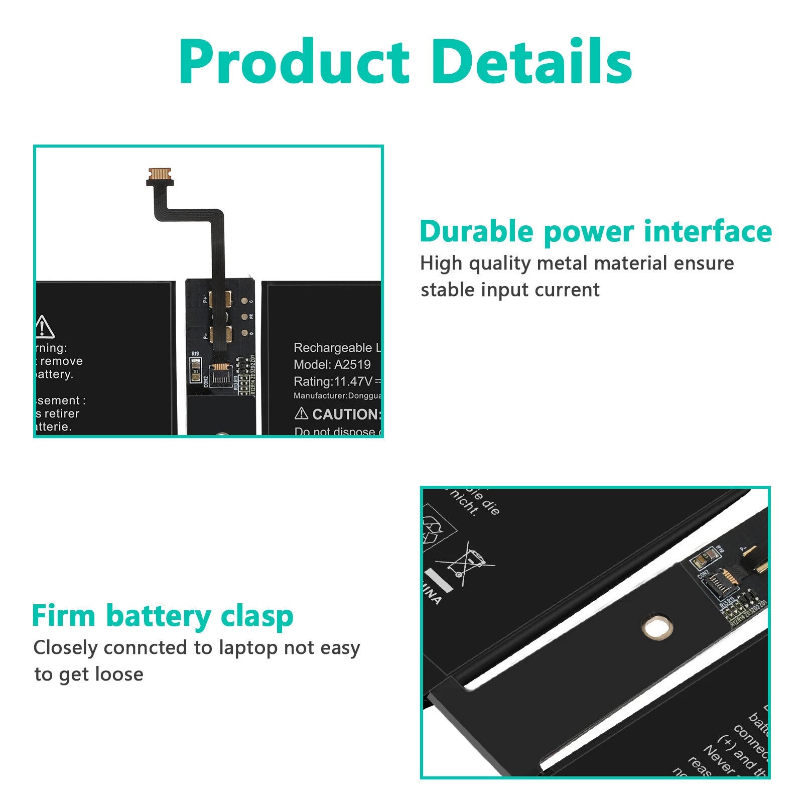 A2519 Battery Replacement A2442 for MacBook Pro 14 inch(2021)EMC 3650 8102