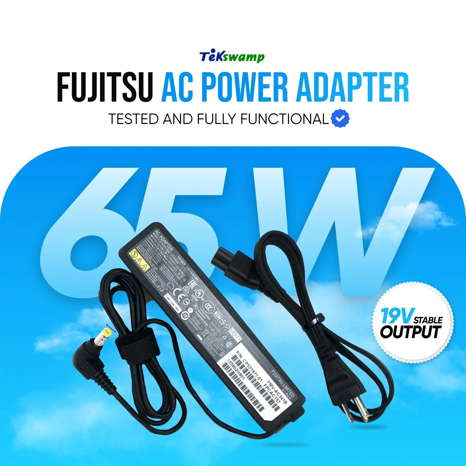NEW Original Fujitsu AC Adapter 19V for Lifebook T725 T935 T936 Laptop Charger