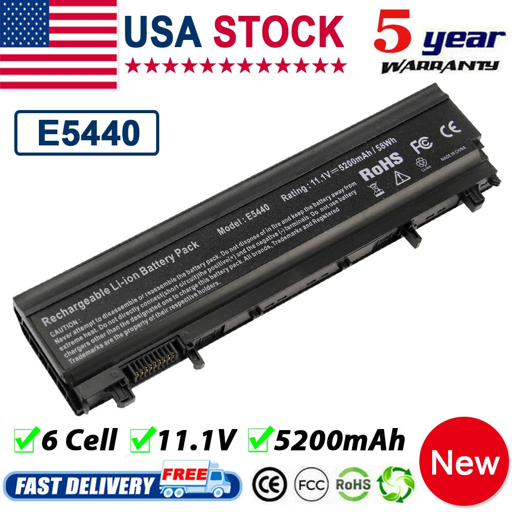 For Dell Latitude E5440 E5540 Series Laptop Battery 451-BBIE, 9TJ2J, N5YH9 VV0NF