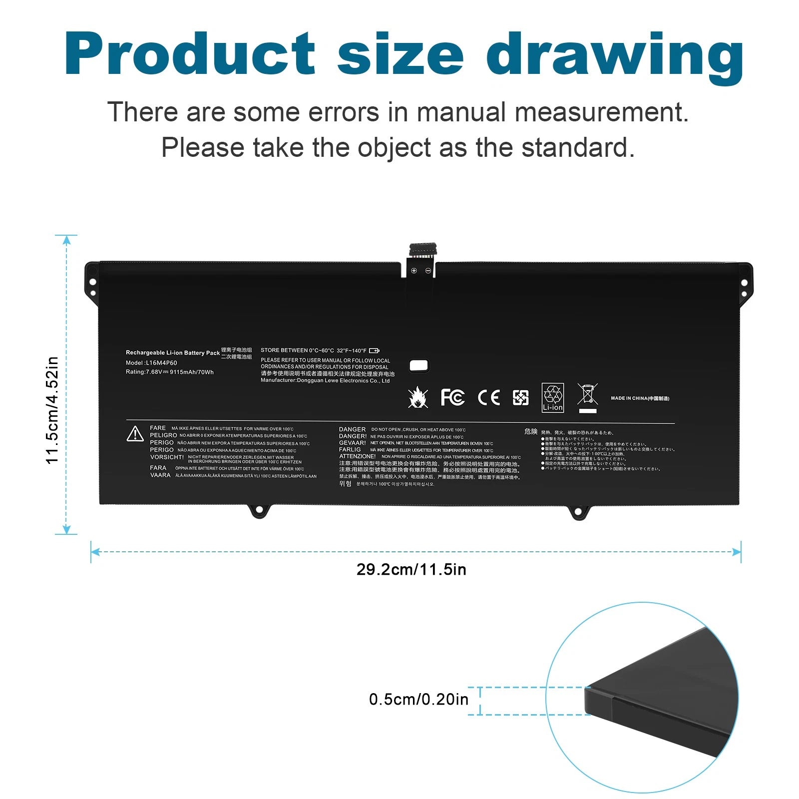 L16C4P61 L16M4P60 LAPTOP BATTERY FOR LENOVO Yoga 6 Pro-13IKB 920-13IKB-80Y8 US
