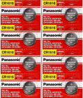 CR1616 Lithium Batteries For Keyless Entry and Remote Control By Panasonic X 8