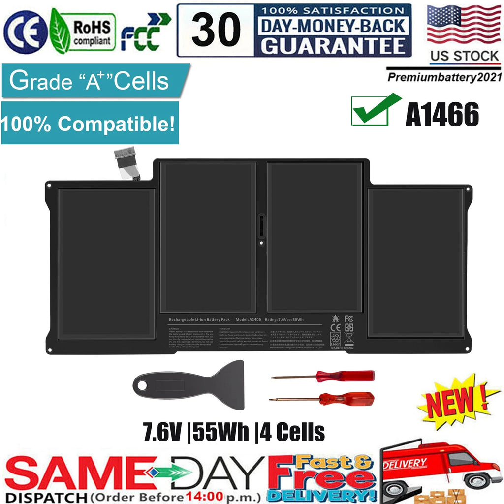 A1405 Battery For Apple Macbook Air 13" A1369 Mid 2011 & A1466 2012 A1496 Fast