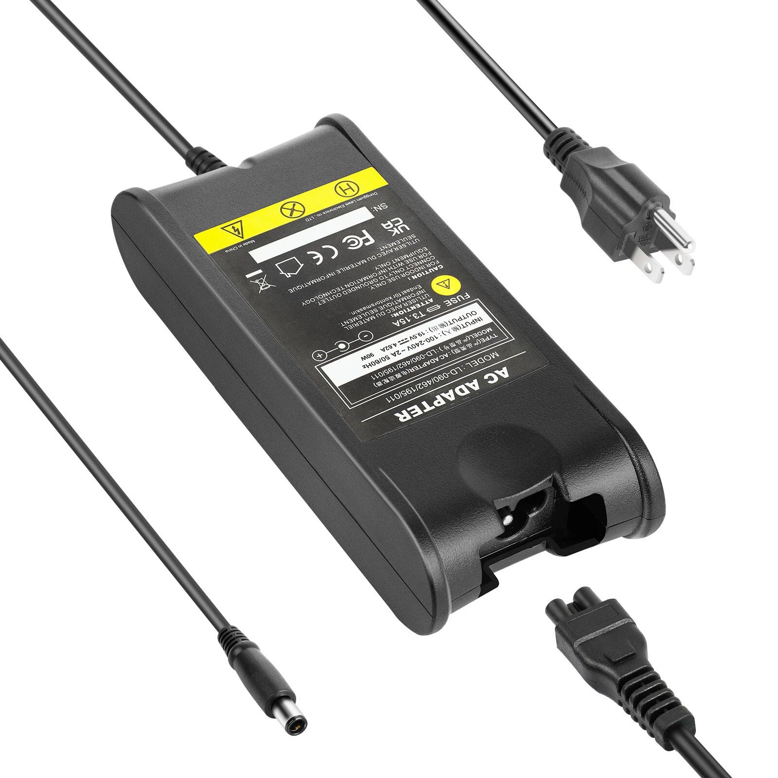 For DELL Latitude PA-10 90W AC Adapter D630 D800 D830 Laptop Charger 4.62A