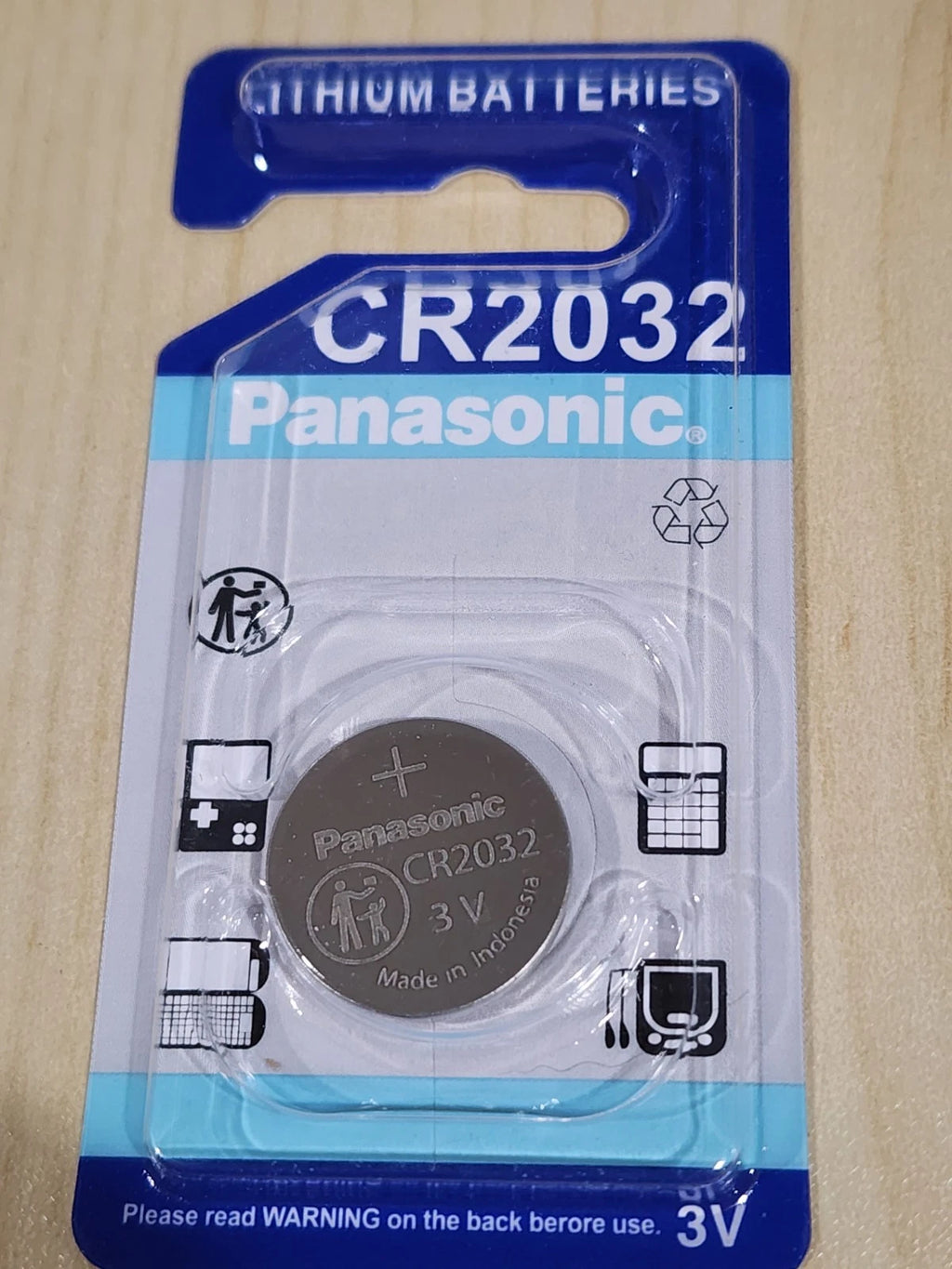 2 pc CARDED PANASONIC CR2032 cr 2032 ECR2032 3v LITHIUM BATTERY EXPIRE 2036
