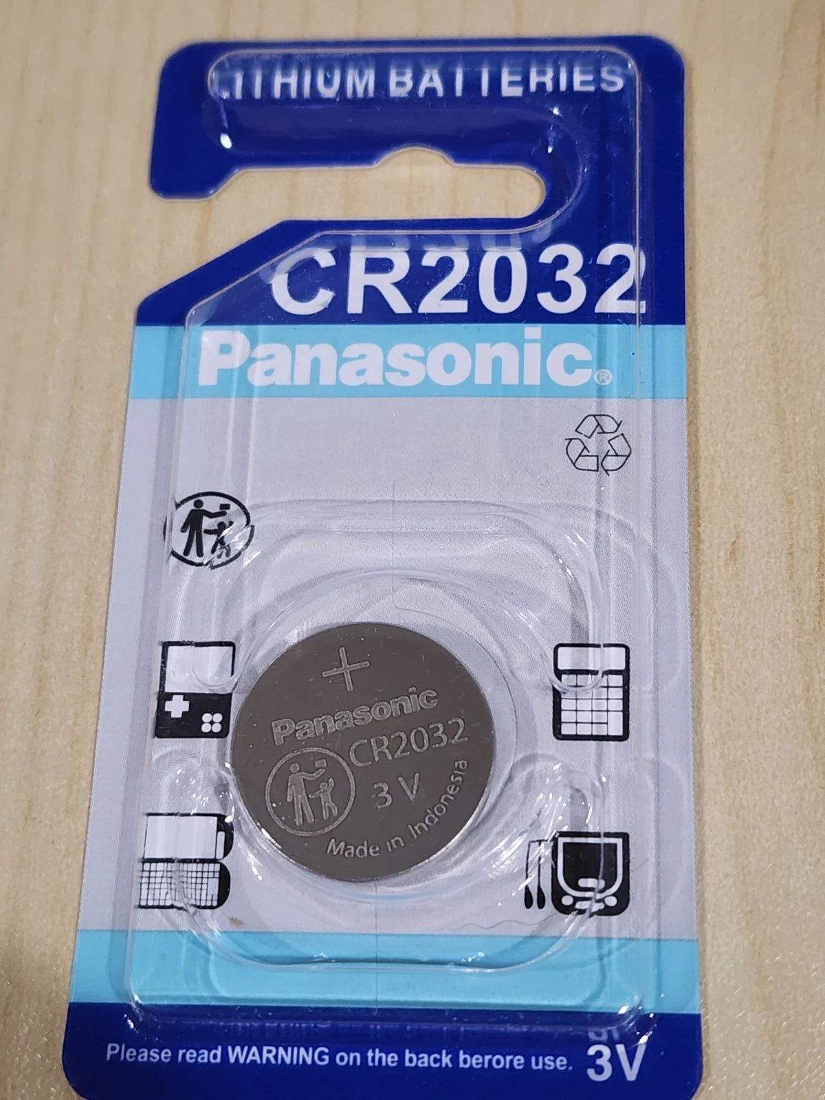 2 pc CARDED PANASONIC CR2032 cr 2032 ECR2032 3v LITHIUM BATTERY EXPIRE 2036