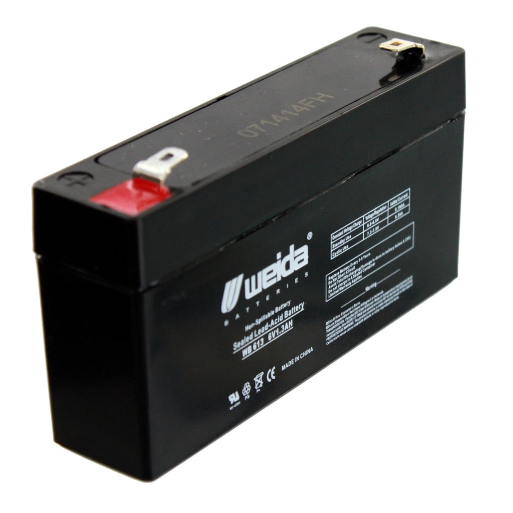 NEW 5pc 6V 1.3Ah SLA Battery WB613 For UB613, PS612, WKA6-1.3F