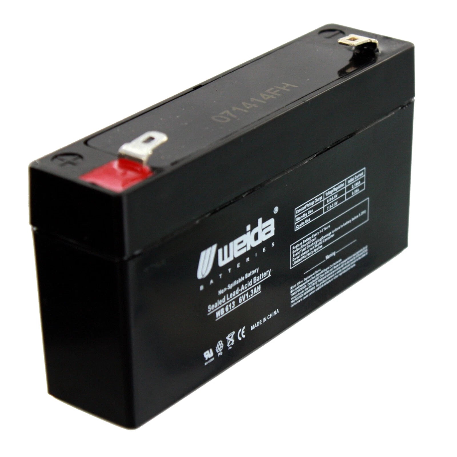 NEW 5pc 6V 1.3Ah SLA Battery WB613 For UB613, PS612, WKA6-1.3F
