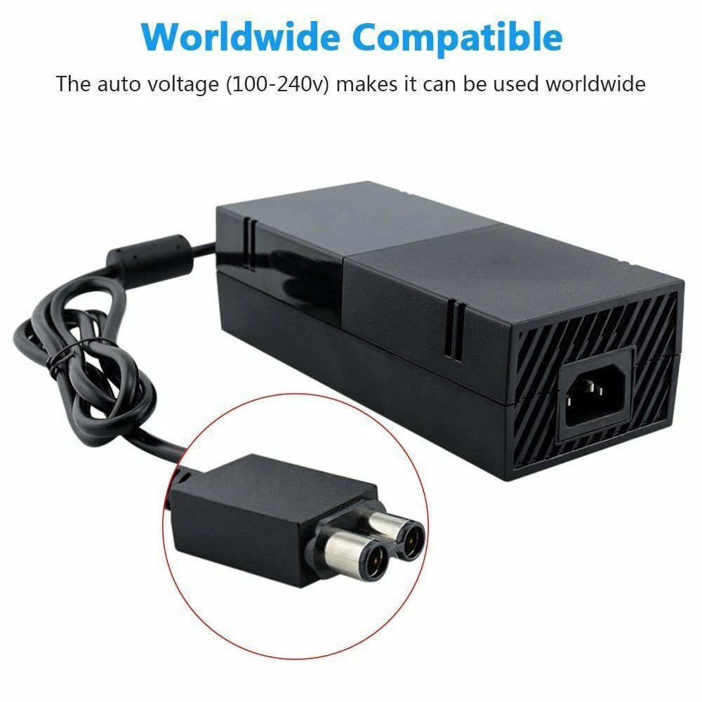Power Supply Brick AC Adapter Cord Charger Replacement for xBox one with Cable