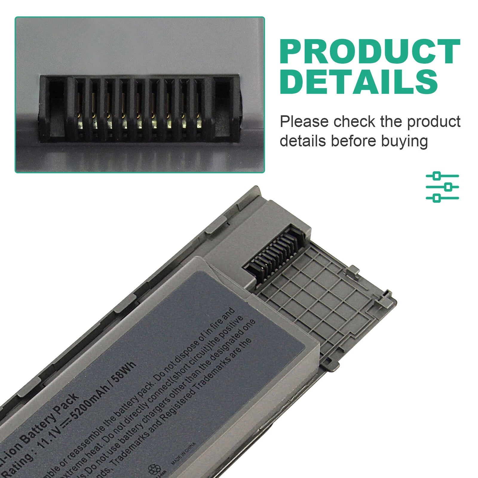 6/9 Cells Battery For Dell Latitude D630 D620 D631 D640 D630N PC764 PP18L TC030