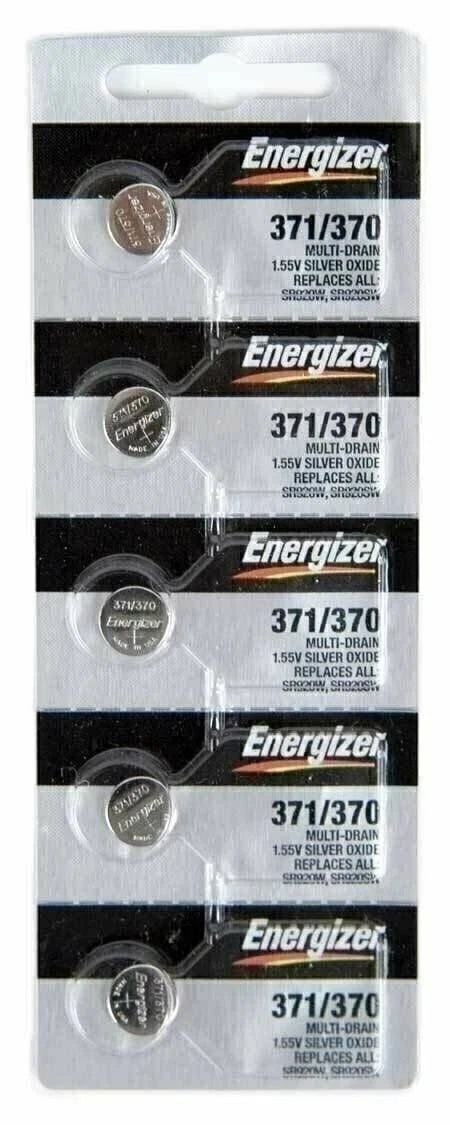 6 Pcs Energizer Watch Batteries 371 / 370 SR920SW SR920W