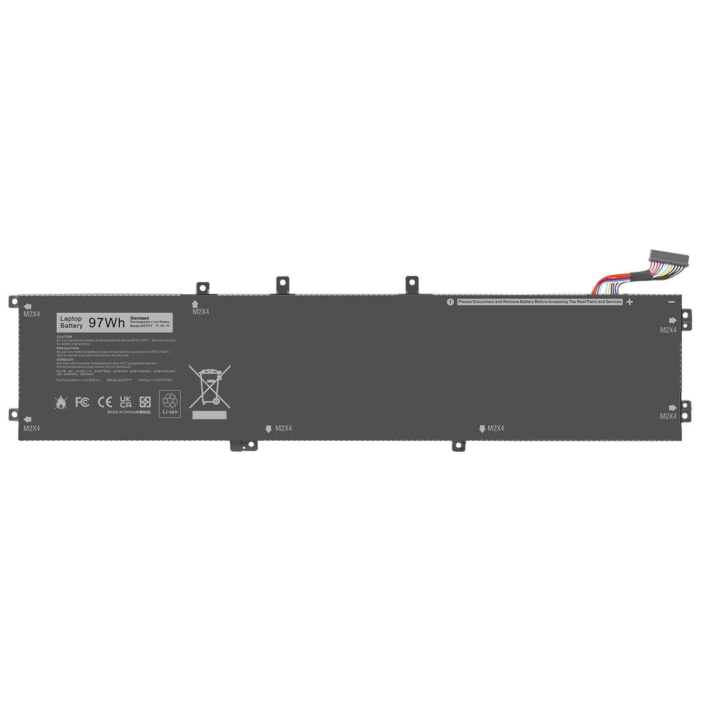 6GTPY Laptop Battery For Dell XPS 15 7590 9570 9560 9550 Precsion 5510 5530 5520