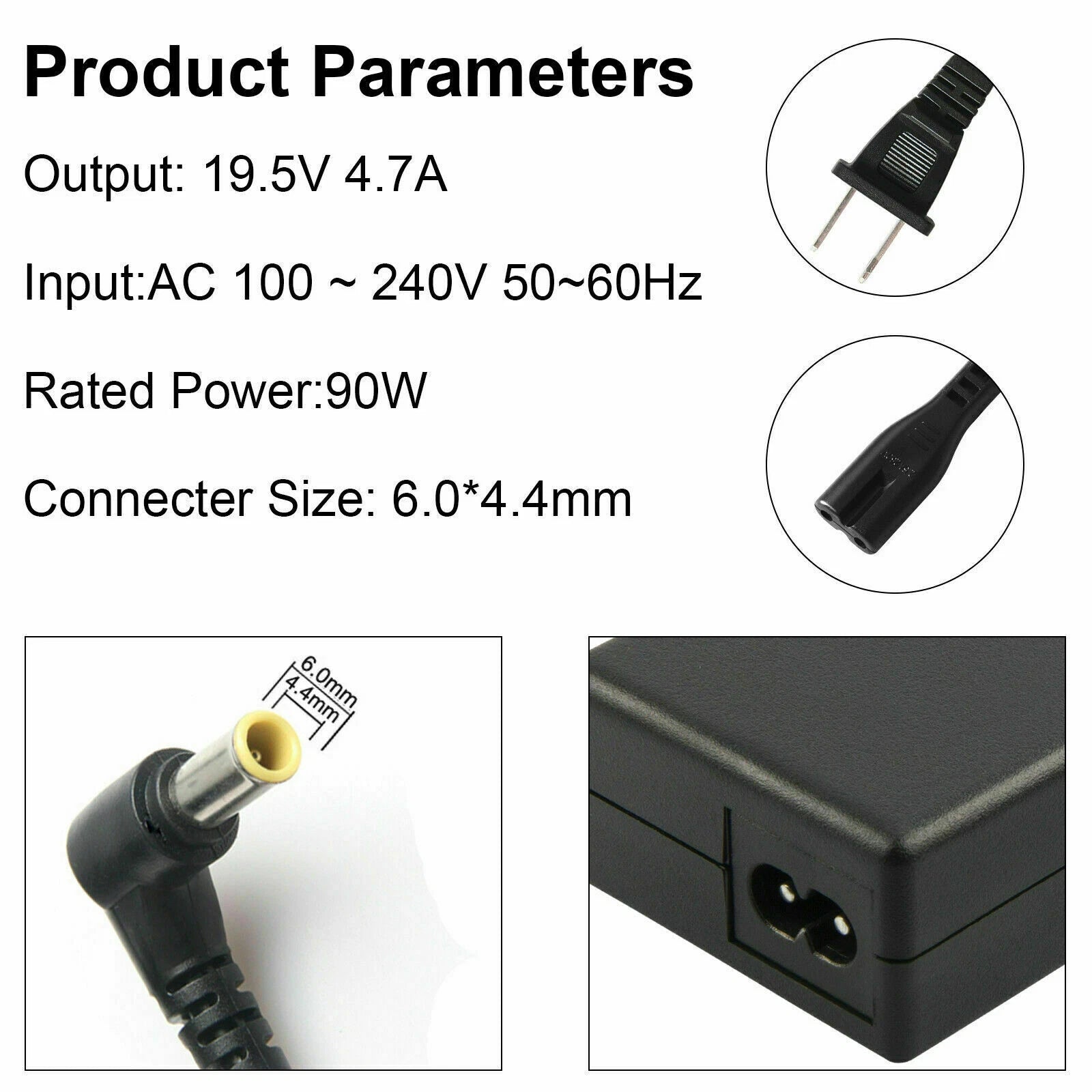 For LG UltraWide LED LCD Monitor Widescreen Charger Power Adapter 19" to 34" 19V