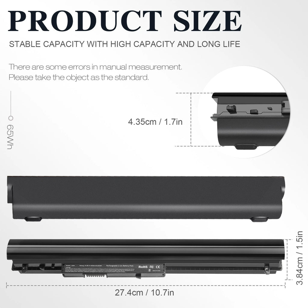 LA04 LA03 Spare Battery For HP 776622-001 728460-001 752237-001 15-1272wm 4400mA