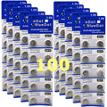 100 Pk Alkaline Button Cell Battery LR54 D389 LR1130 AG10 389 390 189 L1131 USA