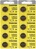 10 Toshiba CR1616 1616 Lithium Coin Cell Batteries