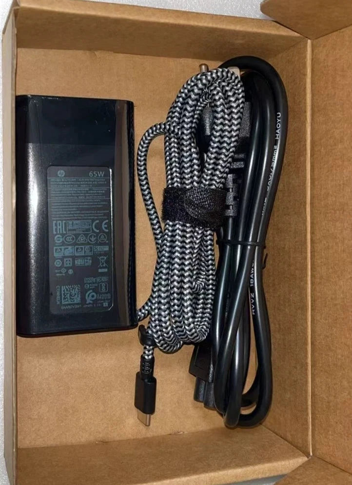 Genuine 65W HP USB C Type C AC Adapter Charger For ENVY 15-EW0013DX 13-bf0013dx