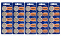 25 Fresh Stock Sony Murata 2016 CR2016 Lithium 3v Coin Cell Batteries Exp 2033