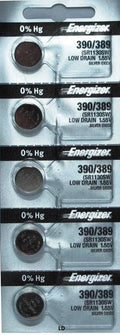 ENERGIZER 390/389 SR1130SW WATCH BATTERIES E390 389 (5piece) NEW AuthorizeSeller