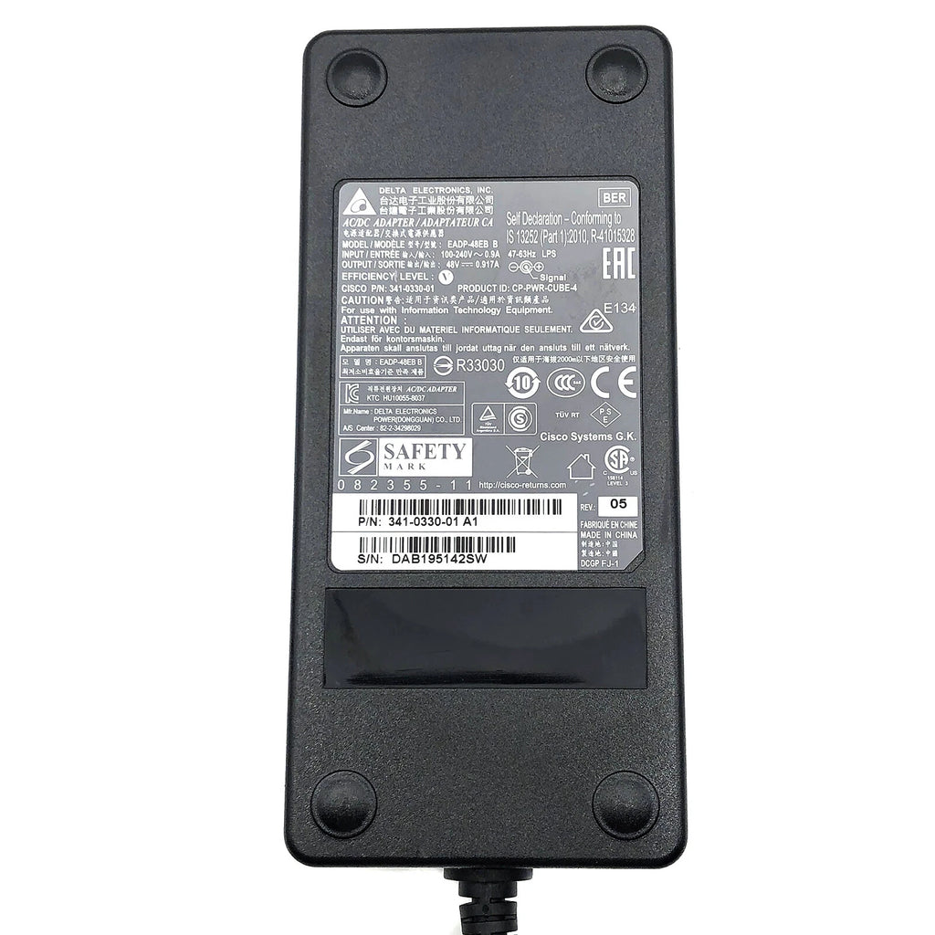 NEW Original Delta Cisco AC Power Adapter 341-0330-01 CP-PWR-CUBE-4 OEM Charger